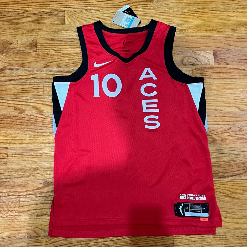 Nike Kelsey Plum Las Vegas Aces 2024 Rebel Edition WNBA Victory Jersey Swingman